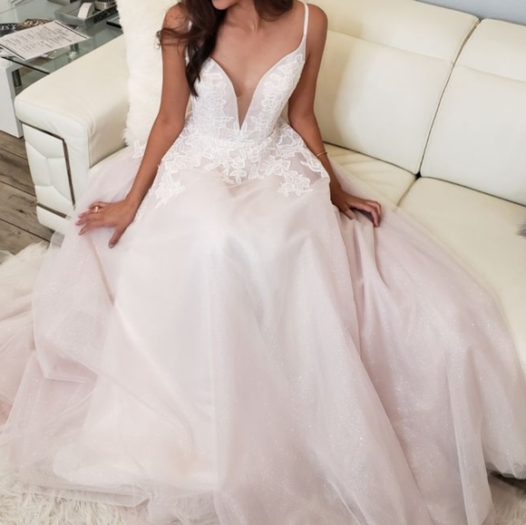 NWT Blush by Hayley Paige Gown Plus Size - Picture 2 of 4